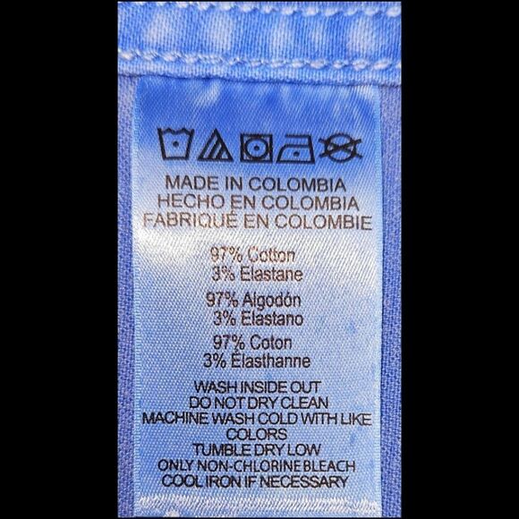 MICHAEL MICHAEL KORS Cropped Gold Hardware Colbalt Blue LongSleeve  Jean Jacket - Picture 13 of 15